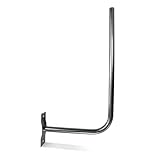 DOJA Barcelona | Wand SAT Halterung | Packung 1 | L-förmiger Wand Antennenmast | Ø 25mm | 30 X 58cm | Stahl TV-Antennenhalterung | Parabolzubehör | für TV-Wandhalterung, Außen-TV-Antenne in L-Form