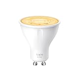 Tapo TP-Link smarte WLAN Glühbirne GU10 L610, Energie sparen, 2.9 W Entspricht 50W, dimmbare alexa smarte lampe, smart home alexa zubehör,kompatibel mit Alexa,Google Assistant, Weiss