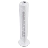 MEDION Turmventilator mit Fernbedienung (3 leise Geschwindigkeitsstufen, 45 Watt Leistung, Timer, zuschaltbare Schwenkfunktion - Oszillation, MD10319) weiß