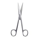 NJ Enterprises Chirurgische Schere, 16 cm, Irisschere, feine Spitze, Papierschere, Büroverbandschere, Verbandschere, Erste-Hilfe-Chirurgie, Tierarzt, Allzweckinstrument, scharf/stumpf