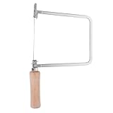 Beavorty Kleiner Bügelsäge Holzsäge mit U förmigem Rahmen Einstellbare Drahtspannung Kleine Handsäge aus Kohlenstoffstahl für Präzise Bastel und Holzbearbeitung