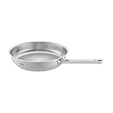 Fissler Original-Profi Collection / Edelstahl-Pfanne (Ø 24 cm) Stielpfanne mit Innen-Skala, novogrill Bratfläche - Induktion - Silber