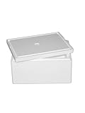 IHR FACHGESCHÄFT KLAASSEN Thermobox 12,3 L, Styroporbox/Eisbox für Essen, Getränke & temperaturempfindliche Ware, Isolierbox aus Styropor mit Deckel, Maße: 40x30x21 cm, Wandstärke: 3 cm
