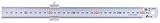 Shinwa 3-D-76752 300 mm metrisches Stahl Regel mit Lineal...