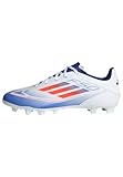 adidas Unisex F50 Club Football Boots Flexible Ground Fußballschuhe, Cloud White/Solar Red/Lucid Blue, 44 2/3 EU