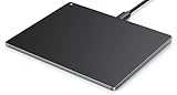 seenda Touchpad für Windows, Externes Aluminium Trackpad mit Multi-Touch Navigation, Hochpräzise Touchpad mit Kabel nur für Windows 11/10, Computer/Laptop, Schwarz & Grau