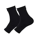 DSFIHJO Kompressionsstrümpfe Herren 2 Paar Socken for Männer und Frauen, lindern Kompressionsstrümpfe bei Neuropathieschmerzen, Knöchelbandage Reise kompressionssocken flug(All BK,L/XL)