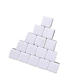 WEKAMOS 30 Stück Blank Dice Acryl Würfel für DIY Bastelprojekte Unbemalt Robuste und Sichere Spielwürfel für Kreative Handarbeiten für Spiele und Kreative Gestaltung