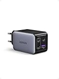 UGREEN Nexode 65W USB C Ladegerät 4-Port GaN Netzteil Mehrfach Schnellladegerät PD Charger unterstützt PPS 45W kompatibel mit MacBook Pro/Air, HP Laptop, iPad Serien, iPhone 16, Galaxy S24
