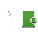 Elgato Green Screen - Ausfahrbares Chroma-Key-Panel & Key Light Air - Professionelle Schreibtischbeleuchtung in 1400 Lumen zum Streamen, Broadcasting, Home Office, Videokonferenzen