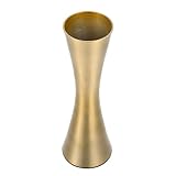 ROMISBABA Aluminium Metallvase Kompakt Dekorativ für Frische und Getrocknete Blumen Stabile Tischdekoration Langlebig und Praktisch für Wohn Bürobereich Goldfarben