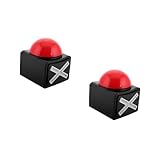 HANABASS 2 Stück Antwort Buzzer mit Klarem und Tragbarem Design für Quizspiele Party und Familienaktivitäten für Unterricht und Interaktive Wettkämpfe Kompakter Spielknopf mit Hörbarem