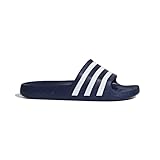 adidas Unisex Adilette Aqua Slides, Dark Blue / Cloud White / Dark Blue,47 EU