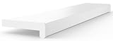 Seiletech.de FENSTERBANK PVC | 15 cm x 100 cm | Weiß | Fensterbrett | für den Innenbereich | Innenfensterbank | Innen | Meterware | Wohnzimmer | Deko | Kunststoff