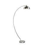 Lindby LED Stehlampe (Bogenleuchte) 'Zara' dimmbar (Modern) in Alu aus Aluminium u.a. für Wohnzimmer & Esszimmer (1 flammig, inkl. Leuchtmittel) - Bogenlampe, Stehleuchte, Floor Lamp, Standleuchte