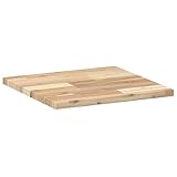 vidaXL Tischplatte, Holzplatte Quadratisch, Massivholzplatte für Esstisch Bartisch Beistelltisch, Ersatztischplatte, 40x40x2cm Massivholz Akazie