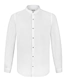 Stockerpoint Herren Friedrich Trachtenhemd, Weiß, L EU