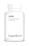 Supersmart - Gaba (Gamma-Amino-Buttersäure) - Stresskiller - lindert Angstzustände | Nicht GVO und Glutenfrei - 100 Tabletten