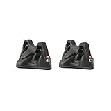 HP-Autozubehör 12923 Magnet-Skiträger 2-fach, Schwarz