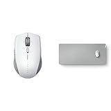 Razer Pro Click Mini - Ergonomische kabellose Maus für das Büro Weiß & Pro Glide XXL - Weiches Mauspad für Komfort und Produktivität im Büro (Texturierte Stoff-Oberfläche, rutschfest) Weiß