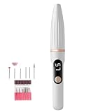 Elektrisches Nagelfräser-Set, wiederaufladbar, elektrisch, kabellos, tragbar, mit austauschbarem und wiederaufladbarem Zubehör für Finger- und Fußnägel
