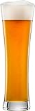 SCHOTT ZWIESEL Weizenbierglas Beer Basic 0,5 l (4er-Set), geradlinige Weizengläser für Weizenbier, spülmaschinenfeste Tritan-Kristallgläser, Made in Germany (Art.-Nr. 130007)