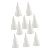10-Pack 12 (30x11cm) Polystyrol Styroporschaum Tippkegel flacher Kegel für Handwerksdien-Accessoire Handgefertigte Partyfeier Festival Dekorationen