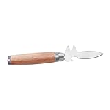 Toyvian Austernmesser mit Ergonomischem Holzgriff Rutschfestes Küchenmesser für Sicheres Öffnen von Austern und Muscheln Professionelles Shucking tool für Restaurant und Zuhause