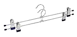 WENKO Klammernbügel Snap 40 2er Set verschiebbare Clips Silber glänzend