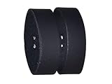 Mytem-Gear 2 Stück Gürtelschlaufen/Schlaufe für Gürtel aus Leder (Schwarz, 3,5 cm)