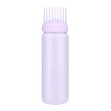 Haarfärbeflasche mit Kamm, Wurzelkamm-Applikatorflasche, Haarfärbe-Applikatorflasche, tragbare leere Kopfhautkammflasche, sicheres und harmloses Färbewerkzeug für Friseurladen, Schönheitssalon