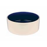 Trixie 2452 Keramiknapf, 2,3 l/ø 22 cm, creme/blau, 1 Stück (1er Pack)