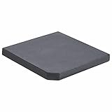 LAPOOH Sonnenschirmständer Schwarz Granit Quadratisch 25 kg, Sonnenschirm Ständer, Parasol Stand, Pavillon Gewichte, Fuss Sonnenschirm, Schirmständer, Ampelschirmständer