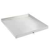 OUBUBY Waschmaschinewanne, Edelstahl Heavy Duty Waschmaschine Tropfschale Auffangwanne Reinigungsbecken Waschmaschine Drain Tray 81 * 76 * 6.3cm Geeignet für Waschmaschinen, Trockner, Geschirrspüler