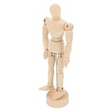 DIYEAH Holzaccessoire menschlich Mini-Actionfiguren Gliederpuppe zeichnen Kinder Puppen kinderpuppe Zeichnungsmodell Modell aus Holz es kann Sich bewegen Spielzeug Zubehör Mann Hölzern