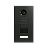 DoorBird D2101V IP Video Türstation, Grauoliv (RAL 6006) | Video-Türsprechanlage mit 1 Ruftaste, RFID, HD-Video, Bewegungssensor