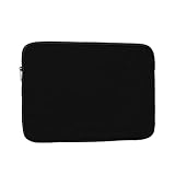 Laptop-Hülle, personalisierbar, mit eigenem Text, Logo, Bild, Business-Aktentasche, Schutzhülle, stoßfest, Schwarz, 1 Stück, 17 inch