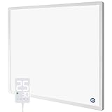 Hocosyme Infrarotheizung mit Thermostat 1200 Watt, Infrarotheizung Wandmontage - 1-3 Min auf Betriebstemperatur bis 120 Grad - TÜV - Touch-Thermostat - 𝟭𝟬 𝐉𝐀𝐇𝐑𝐄 𝐆𝐀𝐑𝐀𝐍𝐓𝐈𝐄