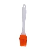Msagkah Silikon Backpinsel, Silikon Öl Butter Pinsel, hitzebeständiger Pinsel für BBQ, Grill, Backen, Kochen (Orange)