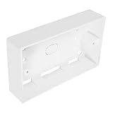 Beavorty Verdickte Wandsteckdose Anschlussdose aus Robustem Kunststoff Bodensteckdosenbox Weiß Sichtbare Steckdosenbasis für Sichere Elektroinstallation