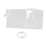 Aquarium Hang on Filter Box Drip Flow Box Waterfall Fish Tank Top Filter Box Transparent 18x10.5x10cm