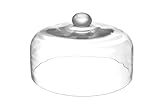 HENDI Cloche aus Glas, Transparent Glas, Speisen spektakulär präsenteren mit der Räucherpiste, ø275x(H)140mm, Glas