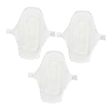 Healeved 3 Stück 1 wasserdichtes Menstruationstuch Duschhaube für Babys wiederverwendbare Damenbinden Slipeinlagen Höschen Waschbare Damenbinden Wasserdichte Damenbinden unterhosen Weiß
