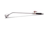 GRS 600 Profi Gießstab Metall | Aluminium Gießrohr | ALU-Brausekopf | Messingkugelhahn | Gartenbrause | Silber