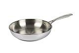KUHN RIKON Allround Bratpfanne 24 cm unbeschichtet, Edelstahl, für alle Herdarten inkl. Induktion, für scharfes Anbraten