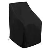 Gartenstuhlhussen – Wetterfeste, stapelbare Stuhlhussen, strapazierfähiges Oxford-Material, UV-Schutz, wasserdichte Aufbewahrung für Gartenmöbel | Sitzgelegenheiten, perfekt für Garten- und Gartenlieg