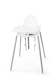 IKEA Antilop Hochstuhl mit Tablett, Weiß