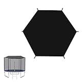 ARTGUTS Schwarz Trampolin Überdachung Abdeckung, Ø183cm für 6-Stangen-TrampolinTrampolin Überdachung Sonnenschutz, Wasserdichtes Sonnensegel, für Garten und Terrasse Sonnenschutz