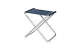 BERGER Camping Hocker XL | Tragbarer Klapphocker | Tragbarer Stuhl Mini | Klappbarer Hocker (Blau)