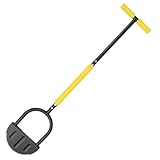 Miosugo Rasenkantenschneider, Lawn Edger, Breite Fußplattform, Korrosionsgeschützter Rasenkantenstecher für Garten Rasenpflege Beet (Halbmondförmig)